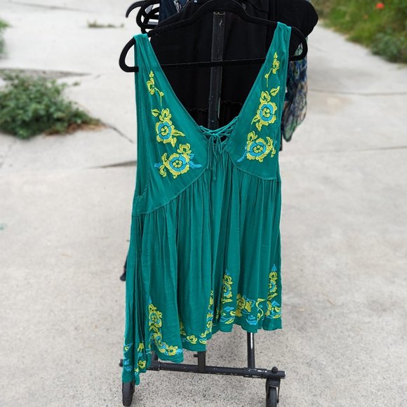 Free People Intimately Aida Slip Mint Green NWT sz lg - Picture 6 of 9